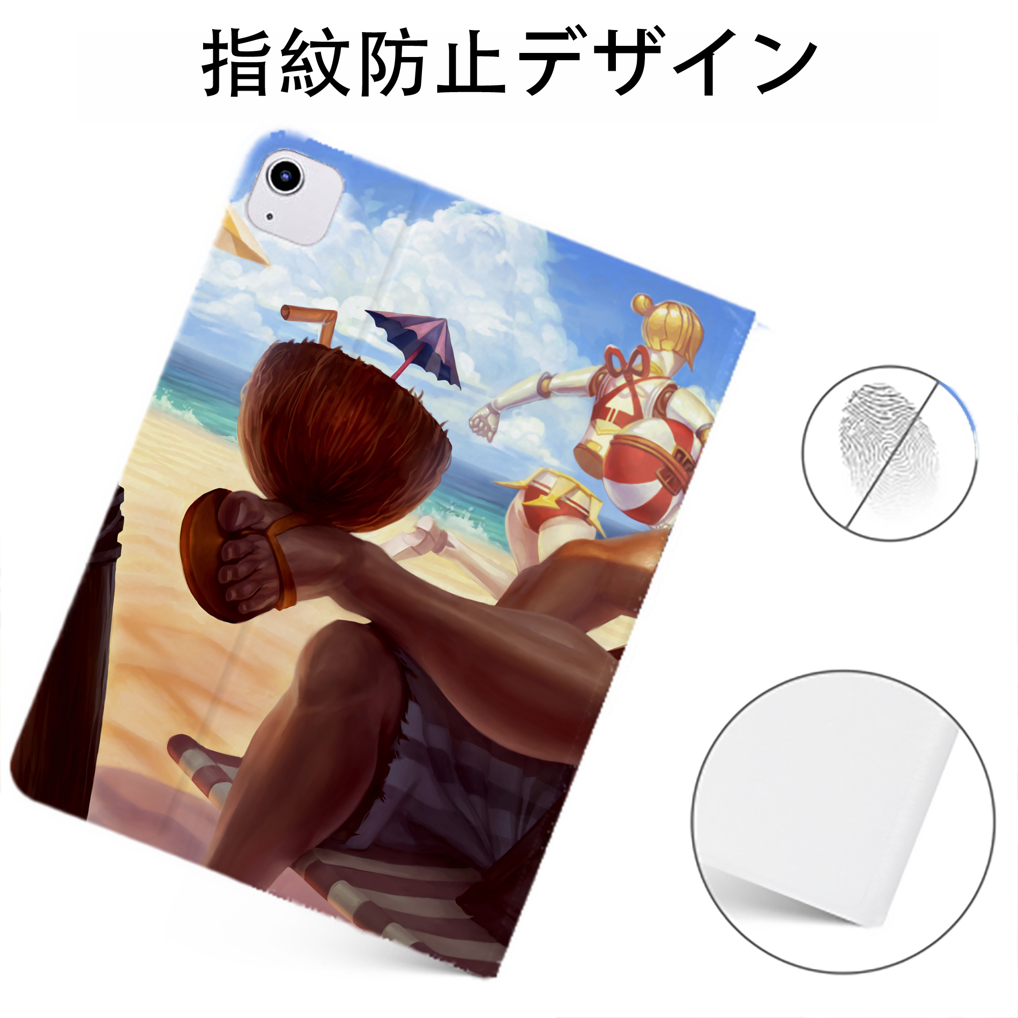 リーグ・オブ・レジェンド League of Legends LOL IPadケース ペンホルダー付き ブックスタイルデザイン